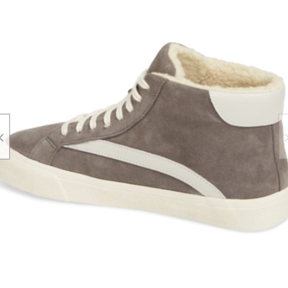 Madewell Sidewalk High Top Faux Shearling Lined